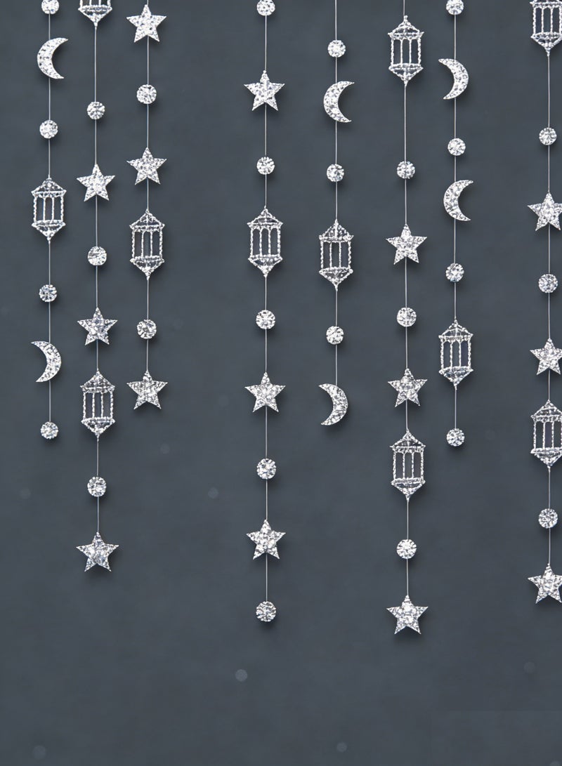 لارافيل زينة عيد مبارك زينة معلقة رمضان خلفية لافتة زينة منزلية (3 أمتار x 5 قطع) - Image 1